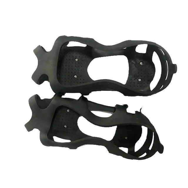 24 Spikes Steel Ice Shoe Toe Hiking Crampons Grip Snowshoeing Toe Spikes