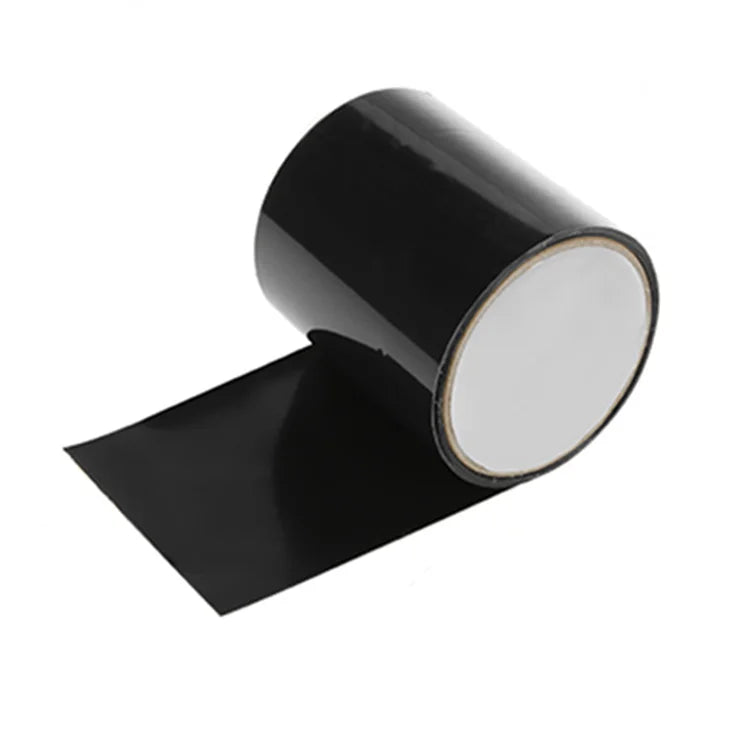 Super Strong PVC Waterproof Membrane Tape Black Rubberized Hot Melt Adhesive Water Tank Leak Repair Single Sided 1.5m Length 1mm