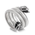 KALEN Vintage Elastic Stainless Steel Cuff Snake Bangle Bracelet for Men and Women