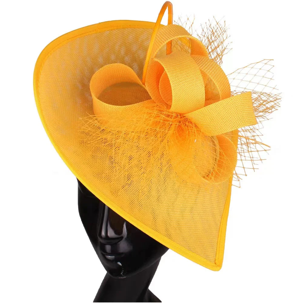 Fashion Lady Sinamay Fascinator Wedding Party Bridal  Hat Ladies Hat Women Fascinator Derby Church Hats