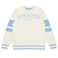 Custom Logo Letter Jacquard Knit Pullover Designer Crew Neck Stripe Letterman Sweater
