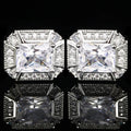 Wholesale Zircon Vintage Cufflinks Wedding Crystal Large Groom Cufflinks for Men