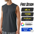 Custom Logo Men's Loose-Fit Quick Drying Sports Vest Breathable Tank Tops Lightweight High Elastic Fitness Sleeveless T-Shirts