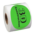 KY-202205589 Sticker Label Paper Roll Thermal Label Roll 4x6 Circle Shipping Label Paper Roll