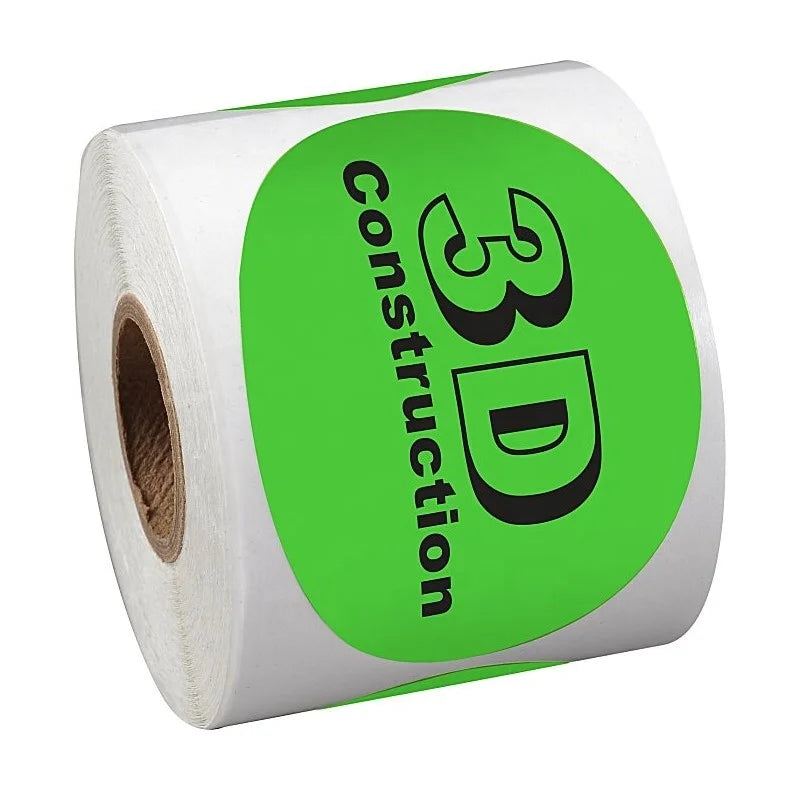 KY-202205589 Sticker Label Paper Roll Thermal Label Roll 4x6 Circle Shipping Label Paper Roll