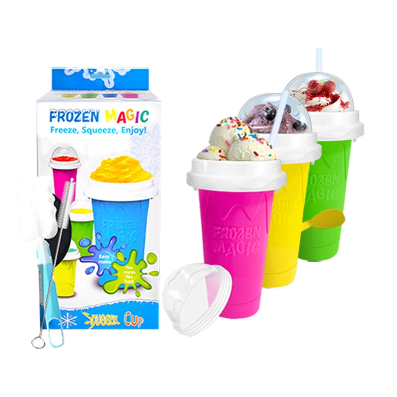 Wholesale Safe Portable Freeze Mug Milkshake Smoothie Mug Frozen Magic Cup Cooling Maker Cup Slushy Maker Cup