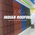 West Africa 0.45 mm Aluminized Zinc Coating Stone Coat Metal Roof Tile in South Africa India