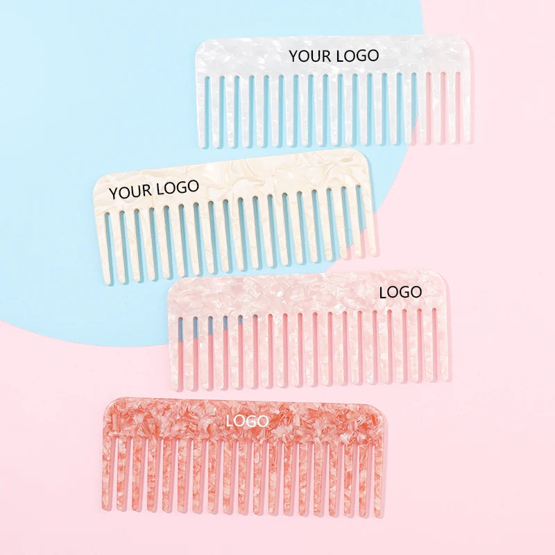 MiDairy 4mm- High Quality Cellulose Acetate Tortoise Hair Combs for Women Girls High Quality