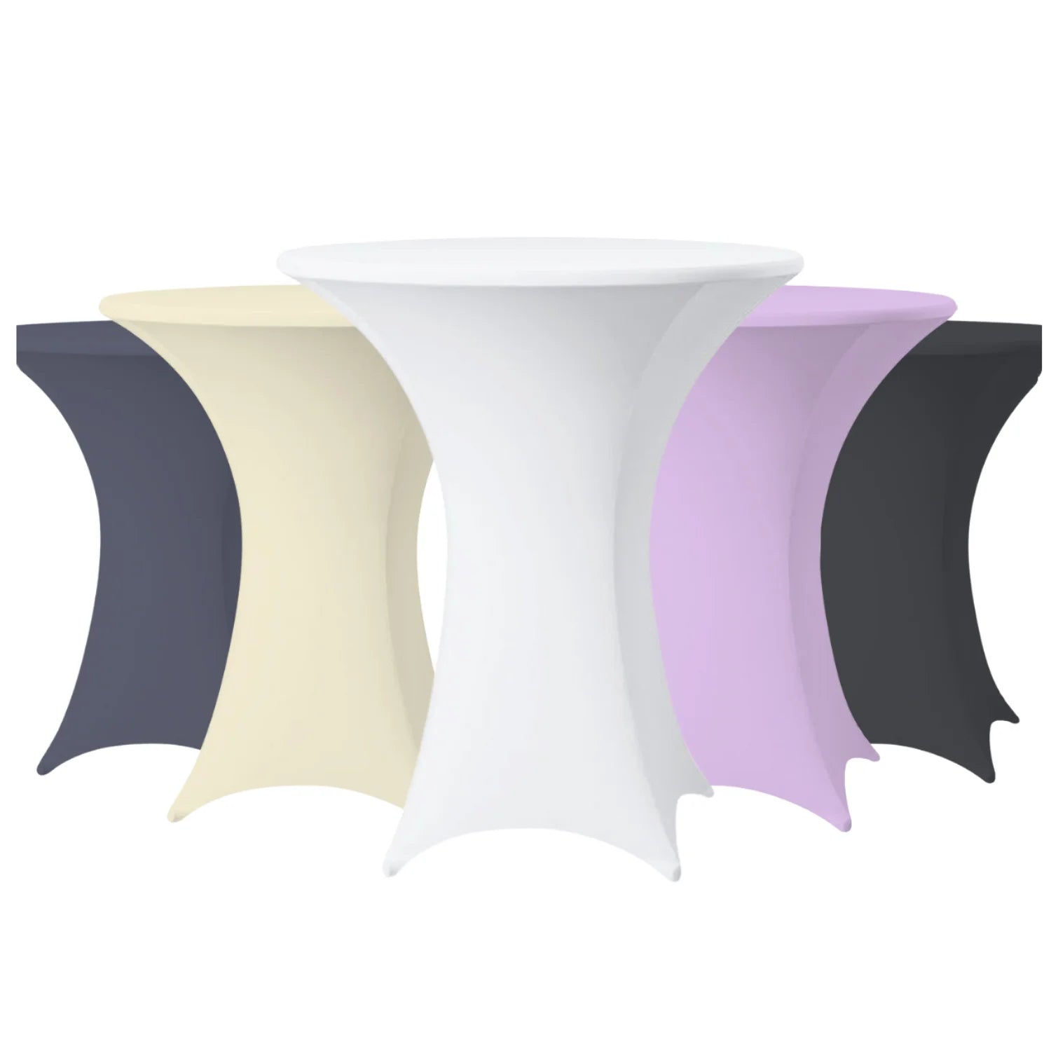 Wholesale High-end Hotel Wedding Decoration Cocktail Bar Table Sets Solid Color Nonwoven Polyester Banquet Elastic Oilproof