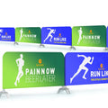 Promotion Custom Printed Barrier Crowd Control Cover Vinyl Mesh Barricade Cover Sport Event Fence Cover