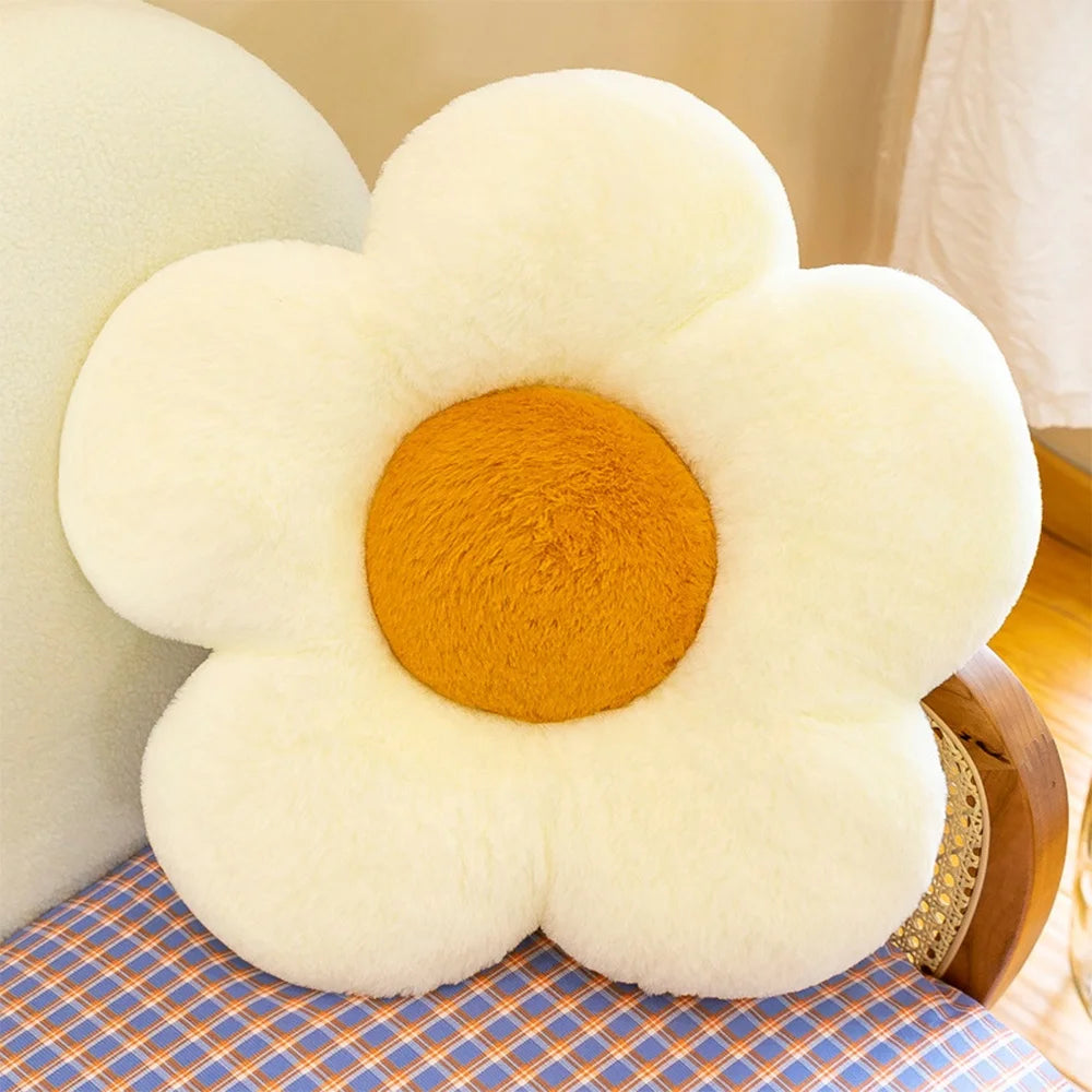 2024 New Wholesale Cute Pillows Cushion Sun Flower Shaped Pillow for Home Decor
