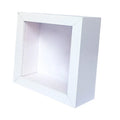 High Quality Classic White 8*8 Square Picture Frame Shadow Box Die Cutting Wholesale Glass Classic White Shadow Box Frames