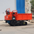 Small Multi-functional Crawler Transport Vehicle Crawler Dump Transport Vehicle That Can Be Equipped with a Crane