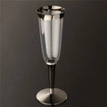 PS Custom Transparent Plastic Disposable for Glass 180ML  Caliber Gold Cup for Juice Tea Cold Drinks Parties