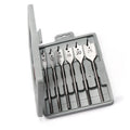 KAFUWELL WA4001C 6pcs/set Wood Flat Drill Sets 10mm 12mm 16mm 18mm 20mm 25mm Flat Wood Boring Drill Bit Set Power Tools