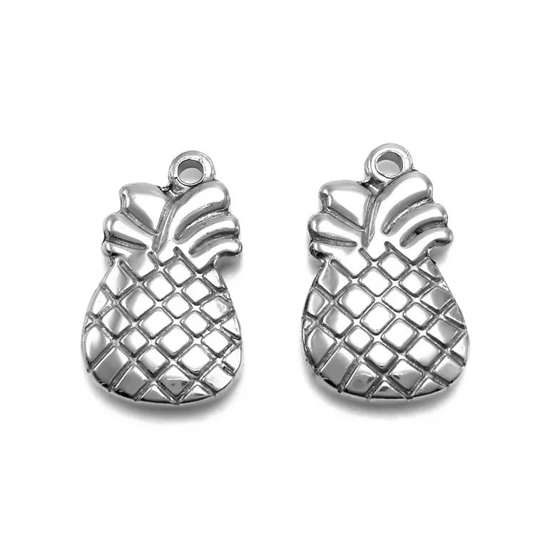 Retro Style Stainless Steel Pineapple Jewelry Pendants & Charms Accessory Findings & Components