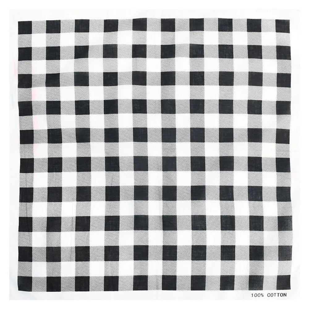 Pure Cotton Bandana 54*54 Cm Multifunction Digital Printing Handkerchief Fashion Hip-hop Neck Scarves Supplier Wholesale