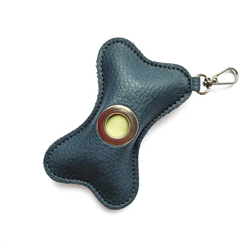 Juicepet Outdoor Dog Poop Bag Dispenser PU Portable Pet Waste Bag Holder for Small Animals