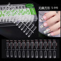Clear Drop Shape No Trace Artificial Nail Tips Press on Nails for Nail Extension Elegant Salon Spa & Training Use