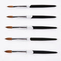Custom Logo Nail Art Brushes Tools Dip Acrylic Paint Brushes Kolinsky Acrylic Nail Brushes Wholesale for Nail Painting Art