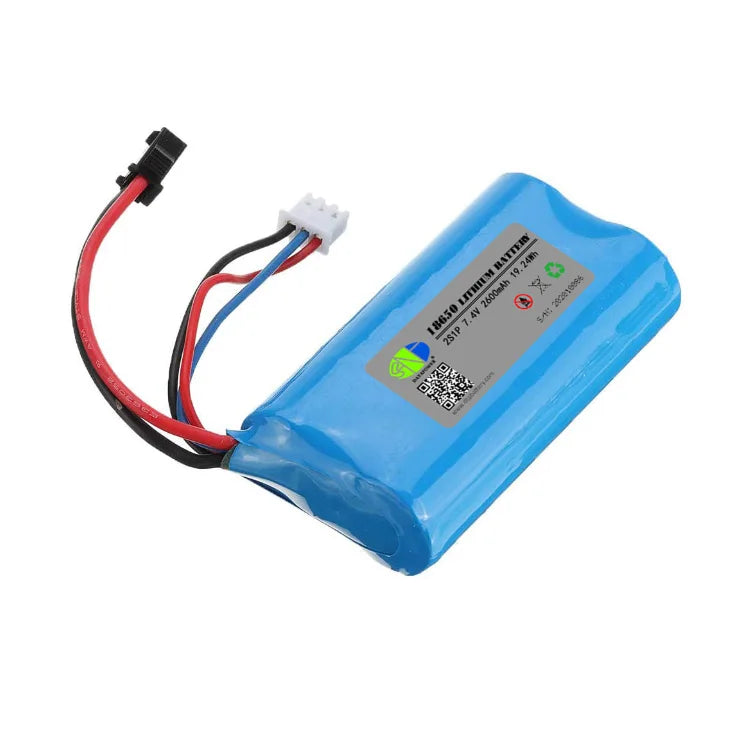 Wholesale  2S1P 7.4V Li-ion Battery Packs  Portable Speakers Lithium Ion Pcb Battery Pack 18650 2600mAh
