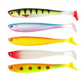 10colours Guosong 12cm 0.35oz Paddle Tail Soft Plastics Lures t Tail Soft Plastic Fishing Lure Saltwater Freshwater Fish Bionic