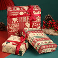 Wholesale Packaging Paper Thickened Kraft Paper Elk Christmas Gift Wrapping Paper for Supermarket