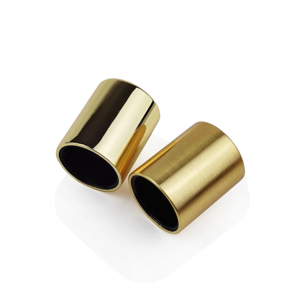 China Professional Manufacturer Made Luxury Parfum Package Custom Zamak Lid Spray Metal Zamac Brushed Gold Perfume Caps