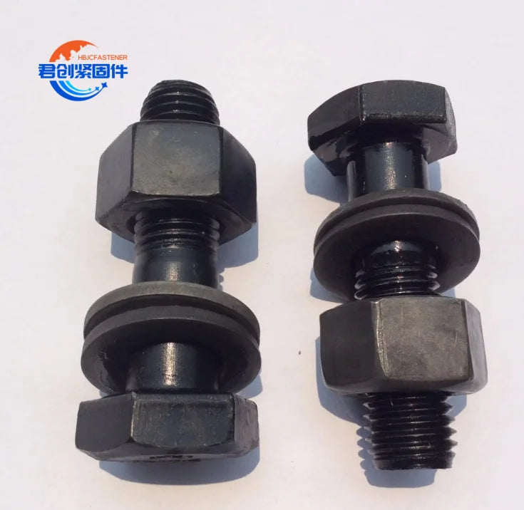 WANLI Steel Structure BOLTS NUTS From Mandan YONGNIAN Supplier Bolt 3/8 Carbon Steelsteel Oxide Plain Zincplain DIN Black