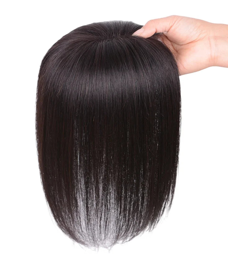 Wholesale 9*14 100% Virgin Human Hair Women Toupee 150% Density Slik Base Hairpiece Topper for Women
