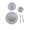 Wheat Straw Tableware Dinner Plate Bowl Cup Dinnerware OEM Animal Pattern Microwaveable PP Kids Dinner Sets Dinnerware for Home