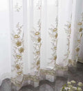 Modern Style Luxury Wholesale Sheer Fabric Curtains Soft White