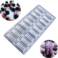 HY Polycarbonate Chocolate Moulds 3D Chocolate Bars Candy Molds Plastic Tray Baking Pastry Tools