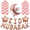 Eid Mubarak Decorations Gold Star Moon Latex Balloon Birthday Party Supplies Ramadan Muslim Foil Balloon for Eid Mubarak