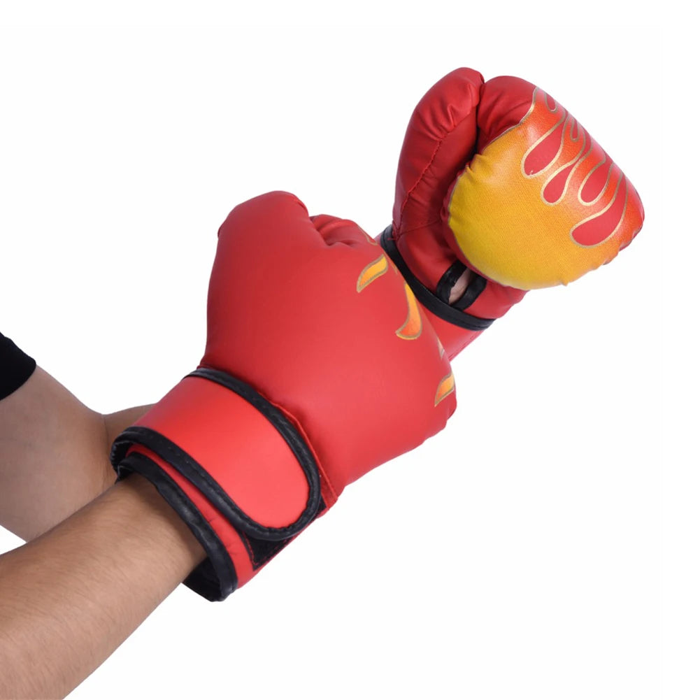 PU Karate Muay Thai Guantes De Boxeo Sanda BoxingTraining Glove Kick Boxing Glove for Adults and Children