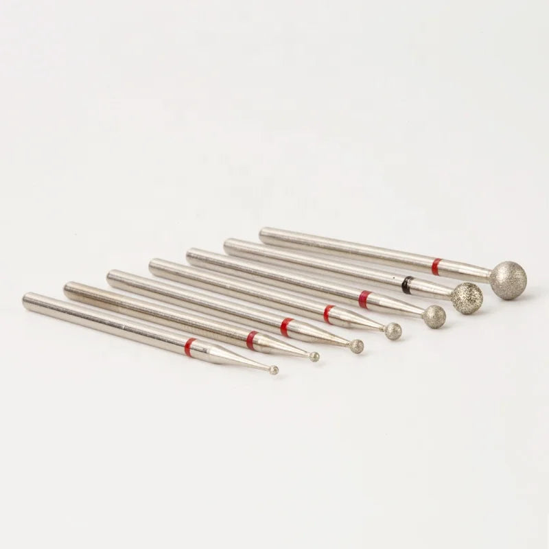 Ball Shape Electric Acrylic E File Wholesale Safety Professional Russian Cuticle Nail Drill Bits Manicure in Storage