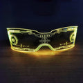 High Quality New LED Folding Plastic Frames Glasses Led Party Light up Flashing Sunglasses