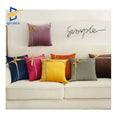 Innermor European Luxury Soft Velvet Gift Cushions Bowknot Fashion Christmas Pillow case Colorful Velour Cushion Covers