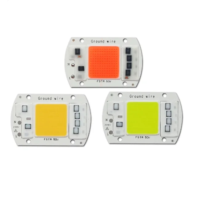 Driverless AC220V 110V 10W 20W 30W 50W 100W DOB Chip Diodes High Power LED COB Board for LED Downlight Floodlight