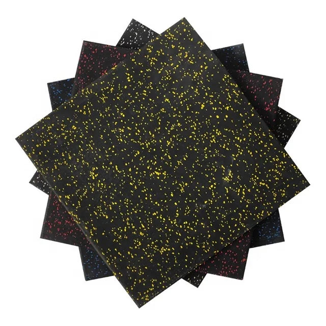 Composite Rubber Floor Tiles Puzzle Mats for Gym & Home Use Anti-Shock Customizable Color Multiple Thickness Options Unisex
