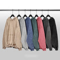 Wholesale 420gsm Plain Custom Heavyweight Distress Oversized Blank Stone Acid Vintage Wash Hoodie