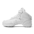 White Leather Cowhide Dance Shoes Adult Sansa Soft Sole Jazz Shoes for Modern Dance Fitness Sports