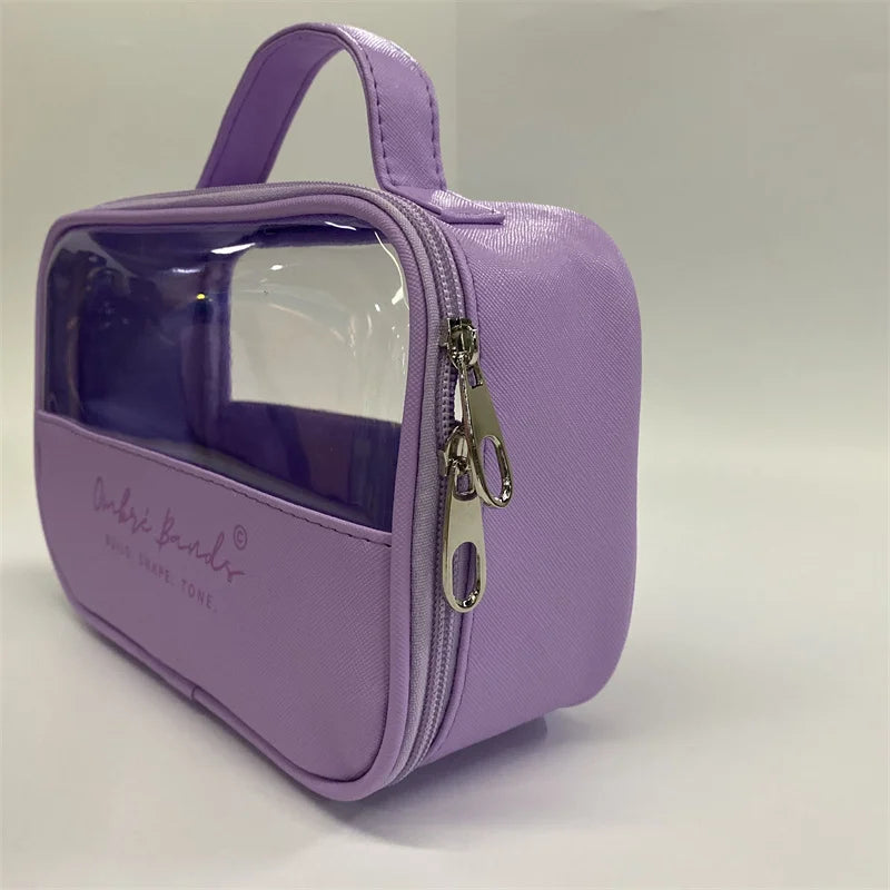 Simple Girl Heart Transparent TPU Storage Bag Travel  Bag Customized Creative Makeup Bag Small