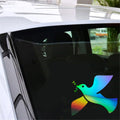 Peace Pigeon Car Laser Sticker Vinyl Decal Car Truck Bumper Window Laptop Sticker Decor Gift Die Cut Decals Laptop Window Glass