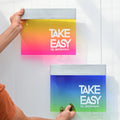 Gradient Colour Acrylic Luminous Door Sign  Company Luminescent Sign Advertising Sign Customised
