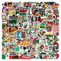 100Pcs Mexican Style Personality Logo Graffiti Stickers for Laptop Bottle Notebook Mexico Funny Cartoon Sticker