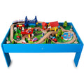 Intelligence Luxury Scenery Play Large Railroad Train Track Toys Wooden Railway Train Table Games Toys for Kids