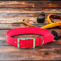 Small Size Eco-Friendly TPU Coated Nylon Webbing Necklace Waterproof Dog Training Collars Solid Rivet Decoration for Pets