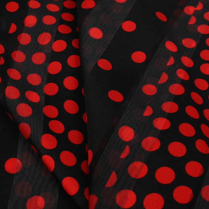 Beauty Bar Dot Digital Printing Fabric for Women's Dress Spot Wholesale