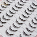 Abestyou Premium 20-Pair Classic Single Eyelash Extension Kit Korean Style Natural False Eyelashes with Suitcase Packaging